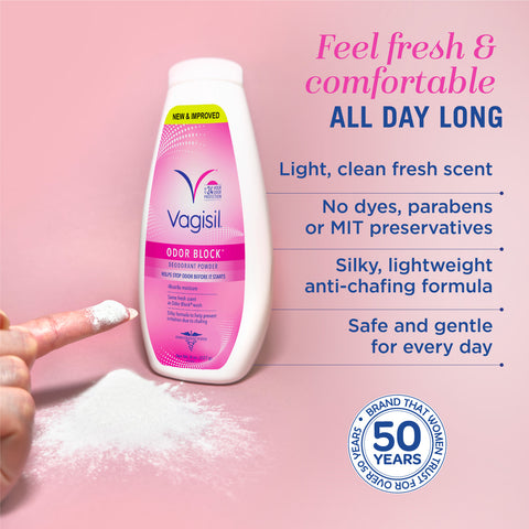 Vagisil Odor Block® Deodorant Powder 227g