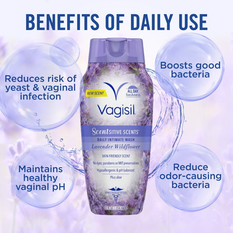 Vagisil® Scentsitive Scents Daily Intimate Wash Lavender Wildflower 354ml