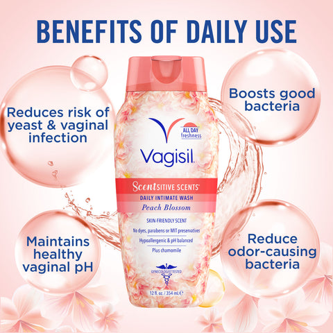 Vagisil® Scentsitive Scents Daily Intimate Wash Peach Blossom 354ml