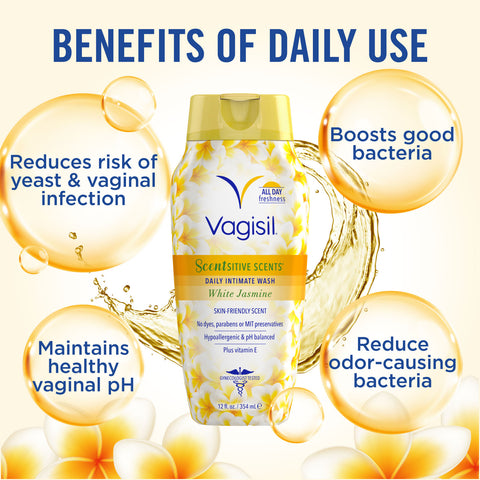 Vagisil® Scentsitive Scents Daily Intimate Wash White Jasmine 354ml