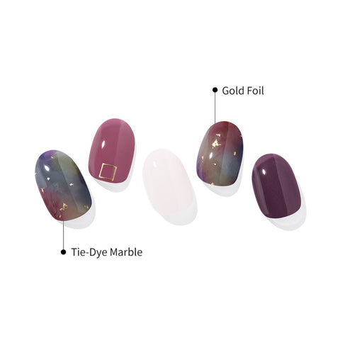 Ohora N Tie-dye Manicure Semi-cured Gel Nail Strips