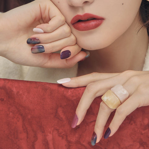 Ohora N Tie-dye Manicure Semi-cured Gel Nail Strips
